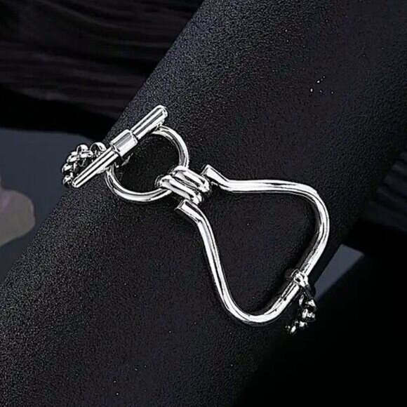 Stainless Steel Wrap Chain Link Bracelet Statement Bracelet Handmade Unique - Picture 9 of 9